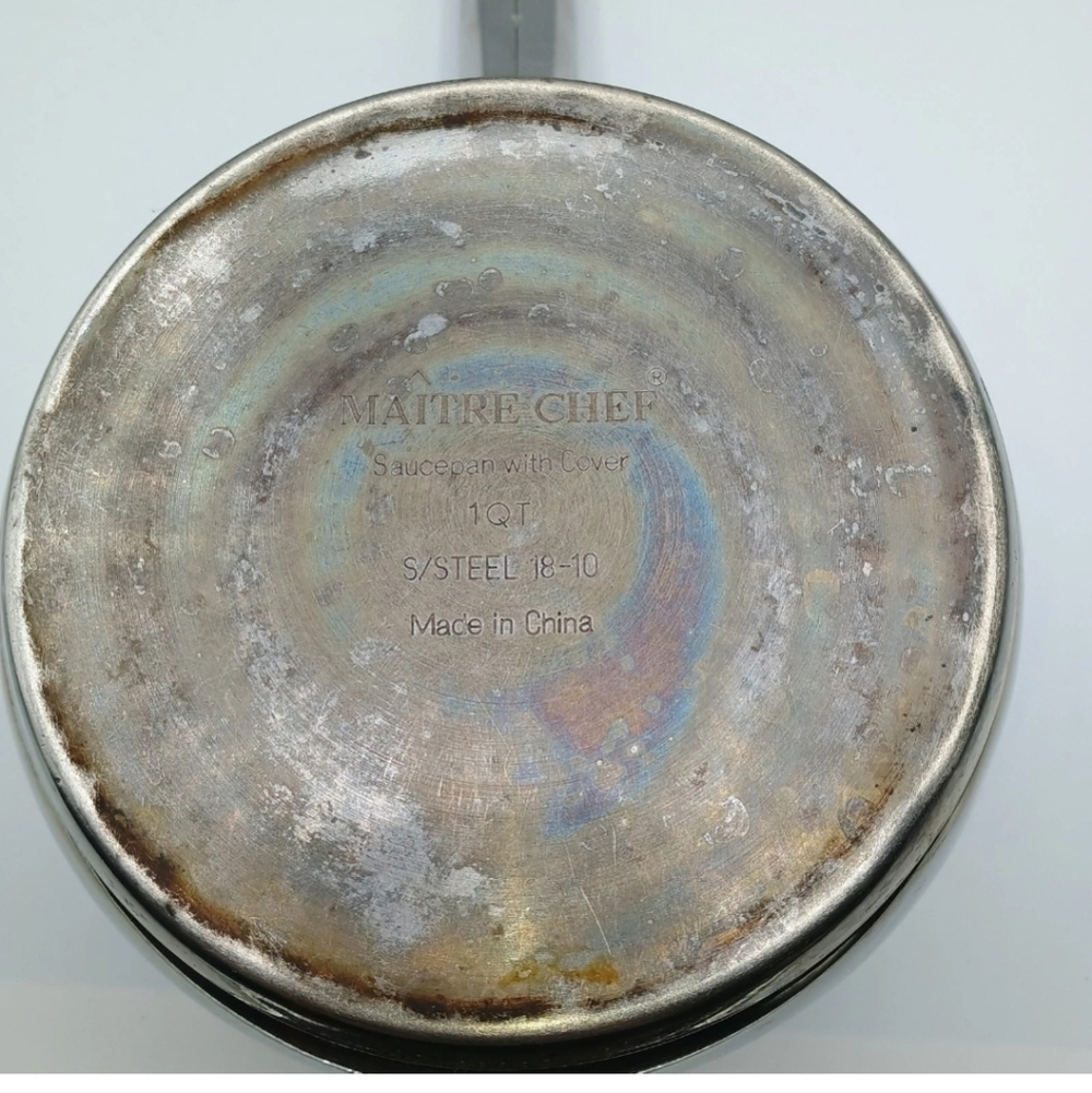 Maitre Chef 18-10 Stainless Steel 1 Quart Sauce Pan With Lid - Picture 4 of 6